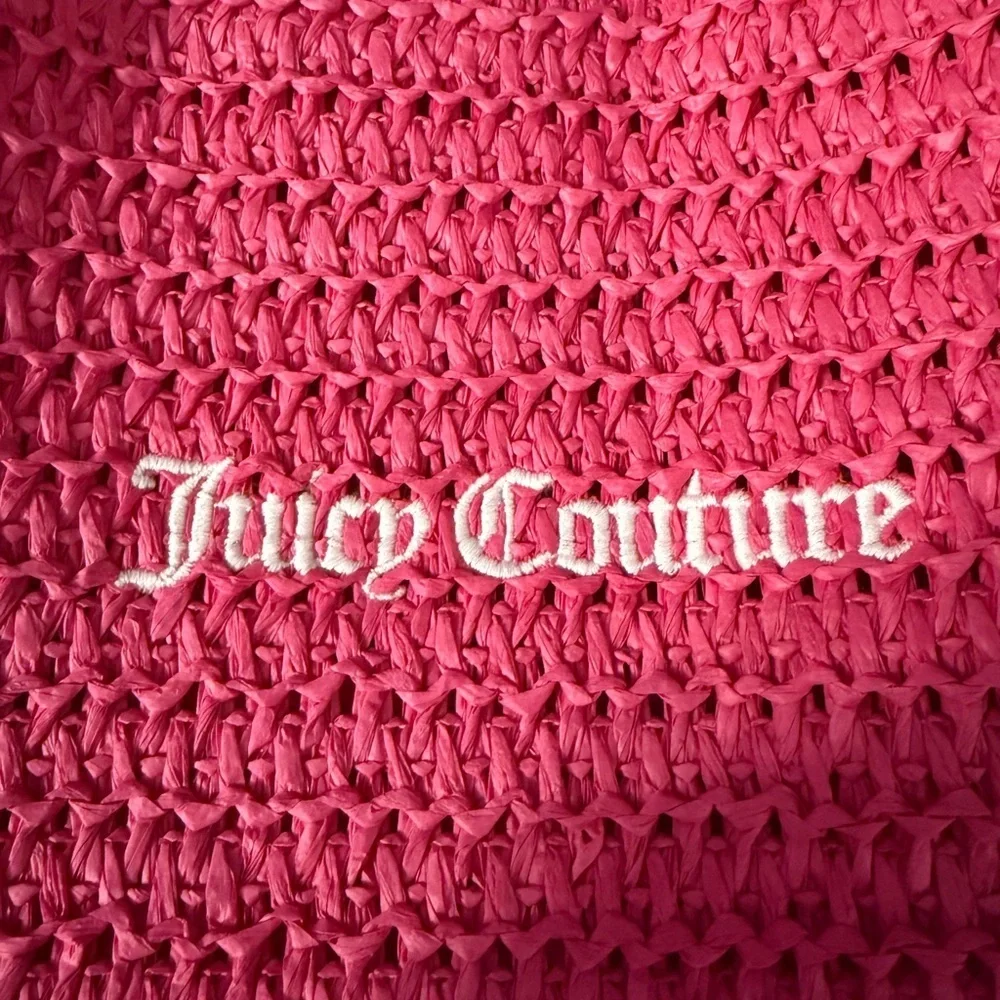 Juicy Couture Pink Woven Tote Bag